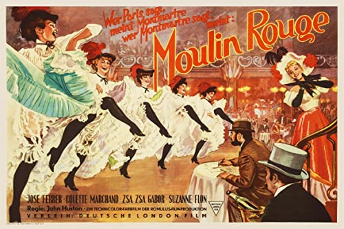 PostersAndCo ™ Le Moulin Rouge Cabaret Rrqh-Poster/Reproduction HQ 40x60cm d'une Affiche Vintage/Ancienne