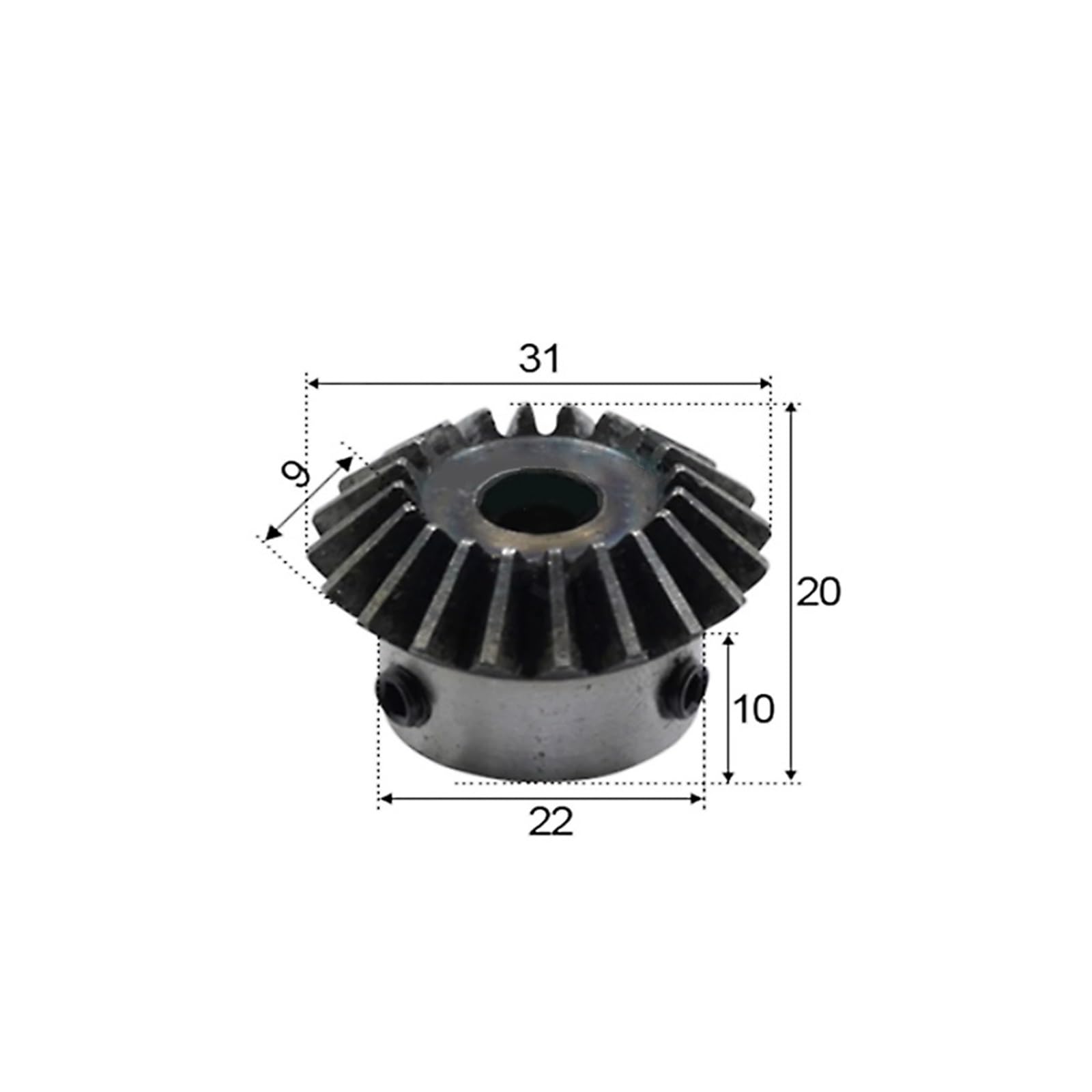 Bevel Gear Pinion Hardware Mechanical 1PC 1.5 Module 20Tooth Standard Inner Bore Inner Bore 8/10/12/14/15mm Gear Tooth Spiral Bevel Gear(1.5M20T 8mm Hole)