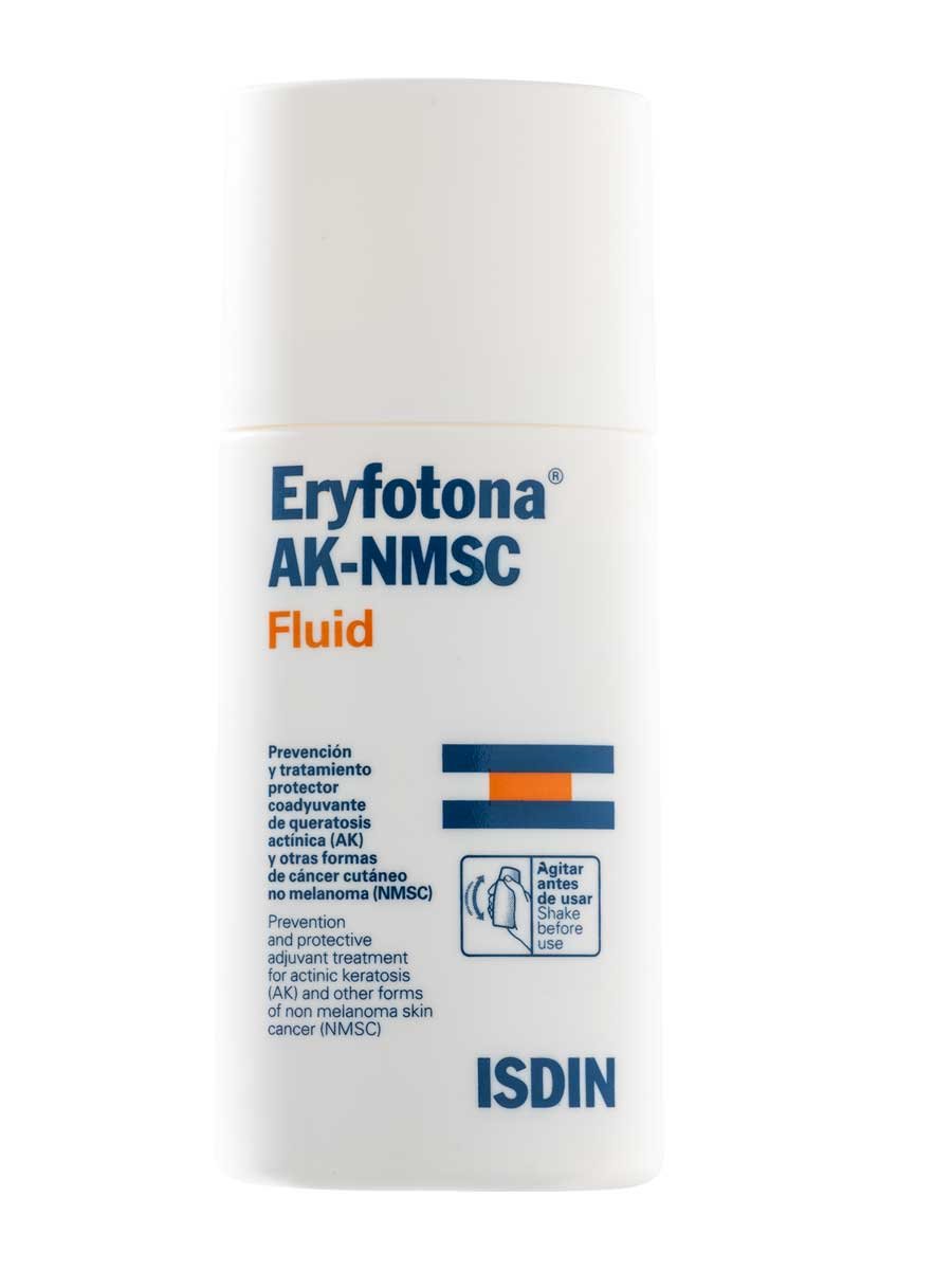 ISDIN Eryfotona AK-NMSC, Protector Solar (SPF 100+), Prevención y tratamiento protector asociado a la Queratosis Actínica (AK), 50 ml, El embalaje puede variar