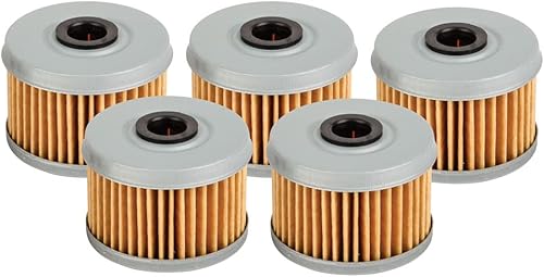 Tusk Paquete de 5 filtros de aceite First Line compatibles con Honda CRF250F 2019-2025TRX 400EX 1999-2008