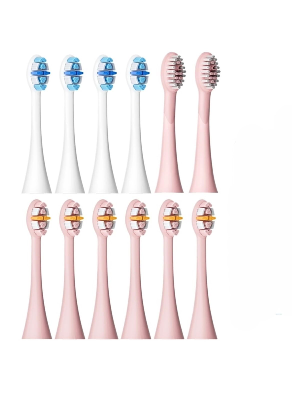 Cabezales de repuesto for cepillo dientes eléctrico for adultos, 12 Uds., compatibles con 5 C027(SG-C027-12PCS Pink)