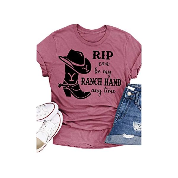 Rip-Can-Be-My-Ranch-Hand-Any-Time-T-Shirt-Womens-Casual-Country-Music-Graphic-Tees-Short-Sleeve-Tops Rip Can Be My Ranch Hand Any Time T-Shirt Womens Casual Country Music Graphic Tees Short Sleeve Tops (Cameo Brown, Medium)