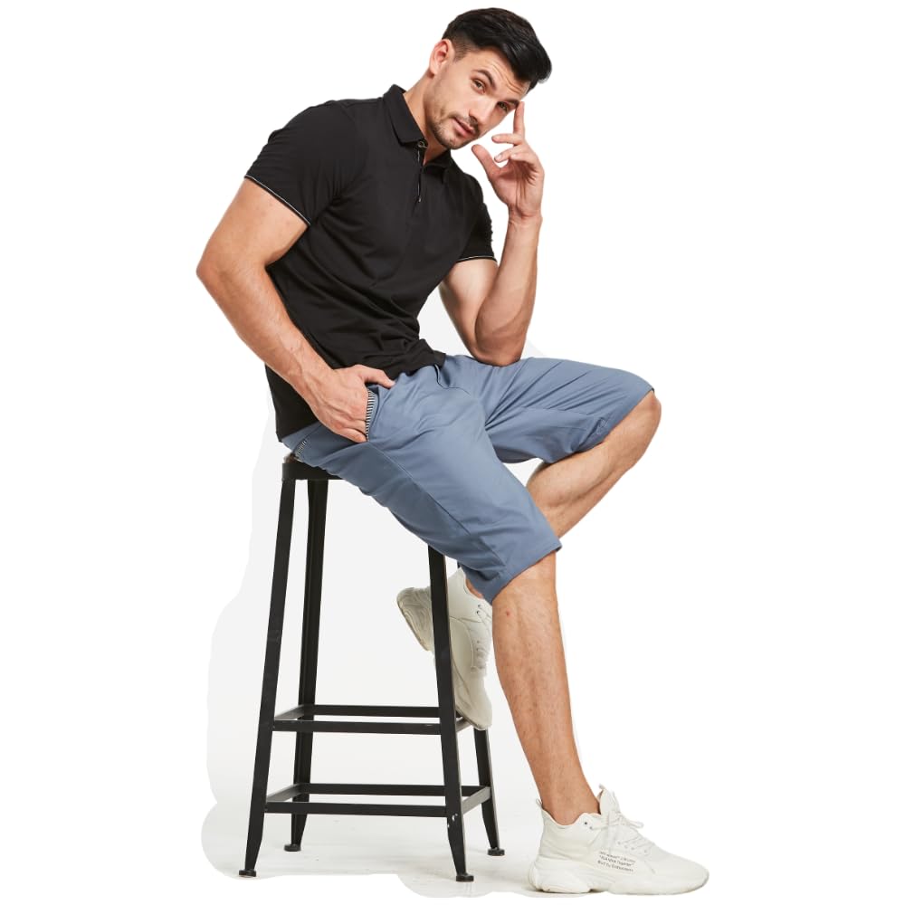 ZOXOZ Decontracté Ete Short Homme Coton avec Poche