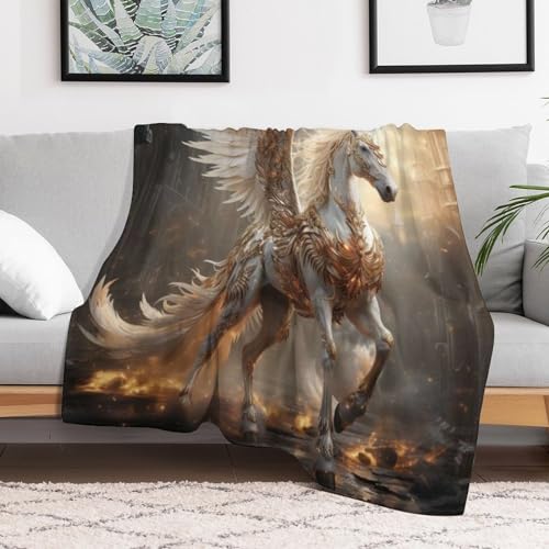 Manta de sofá para noches frías: franela suave Pegasus 150x200 cm 3