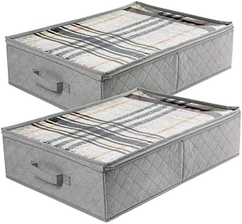 LotFancy Foldable Under Bed Storage Bags, Closet Organizers and s...