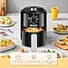 Panana Air Fryer Compact 2L Air Fryer 6 Preset Memus, Adjustable Temperature and Time, 800W, Non-stick Coating Plate, Space Saving Air Fryers For Quick Meals, Knob Control