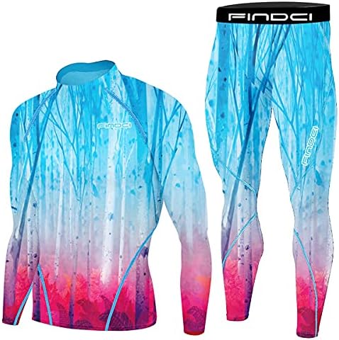 Findci Men's Compression Sportswear Suits Gym Tights Training Boxing Rugby Clothing Jogging Sports Set Running Rashguard Tracksuit (FX345643)