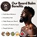 Melanin Kings Beard Grooming Kit for Men - Formulas With Ancient African Natural Ingredients | Beard Wash, Oil, Balm, Brush, Comb, Trimming Scissors