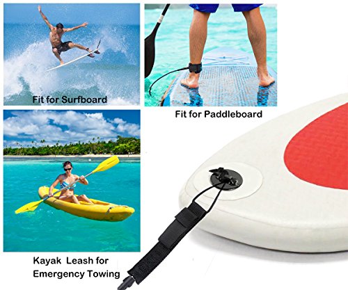 image for Unigear Surfboard Leash, Premium and Straight Surf Leash for Safer and