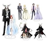 GO2COSY Set of 5 Anime The Ancient Magus' Bride Standing Figure Acrylic Figurines Statues Standee Ornaments