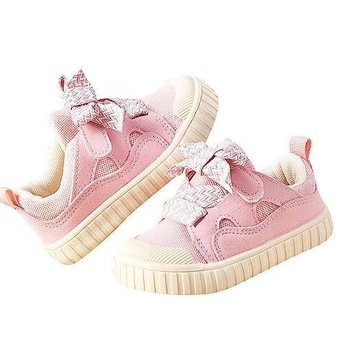 Kids Lace Sneakers Flat Non Slip Running Breathable Sport Shoes Ankle Comfy Boys Girls Non Slip First Walking Shoes
