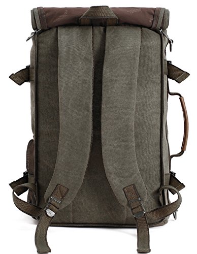 Sac à dos en toile KAUKKO pour hommes et femmes, 22L, vert - Geekodrome: Boutique d'accessoires geek Kaukko Vintage Sac à Dos