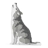 Wolf 01S | Animal Plastic Building Blocks | Age 14+