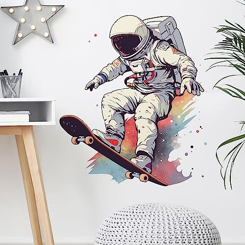 Vinilo decorativo astronauta para pared, extraíble, 60x44 cm miniatura 1