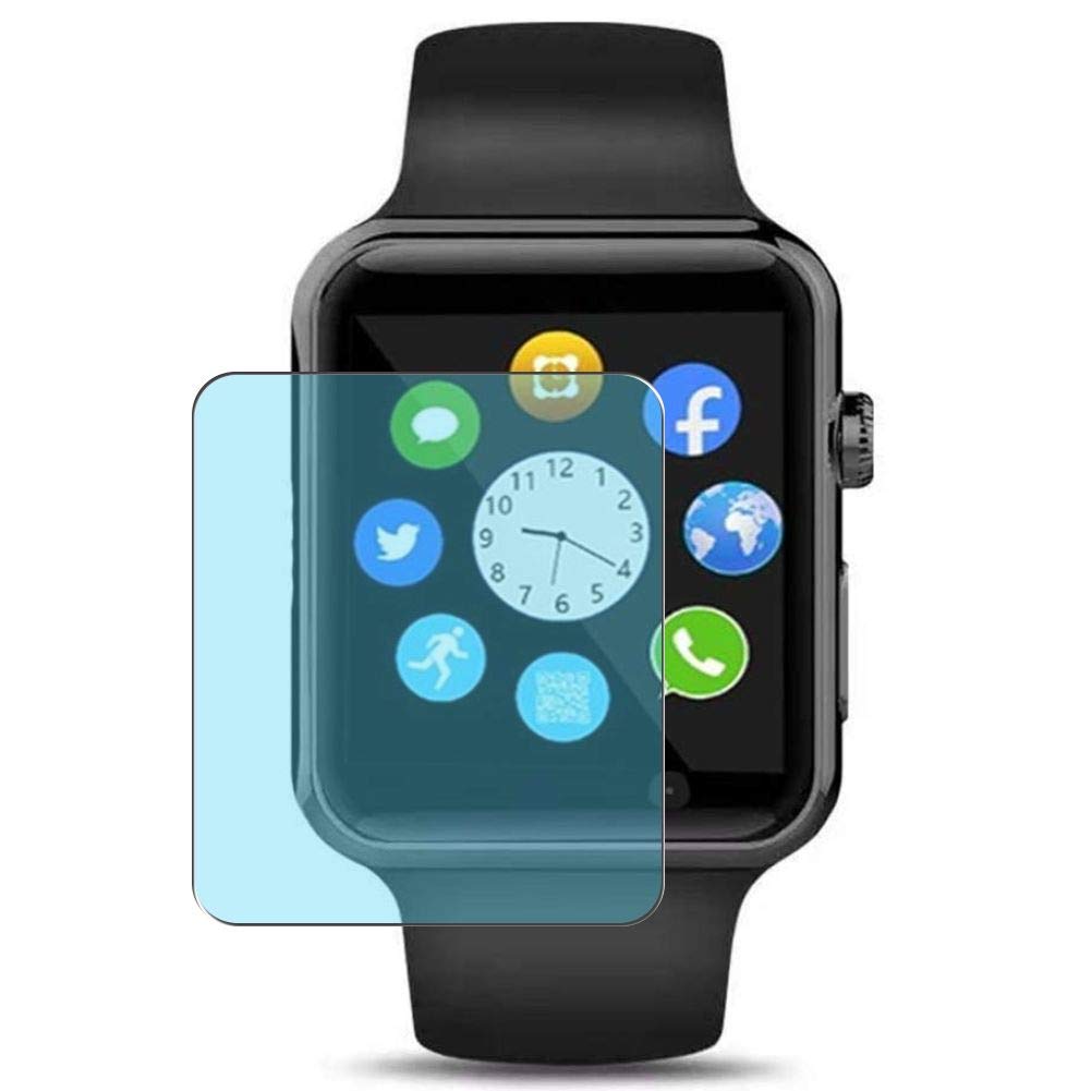 [3 Pack] Synvy Anti Blue Light Screen Protector, compatible with Junwei 1.54" smartwatch Guard Skin [ Not Tempered Glass Protectors ]