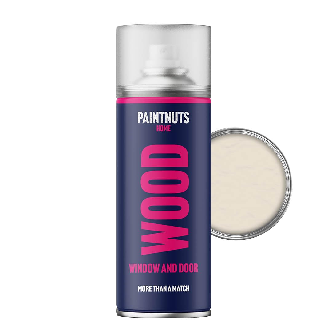 Paintnuts Cream Kitchen Cupboard Paint - Ral-9001 - Satin 400Ml Spray Can