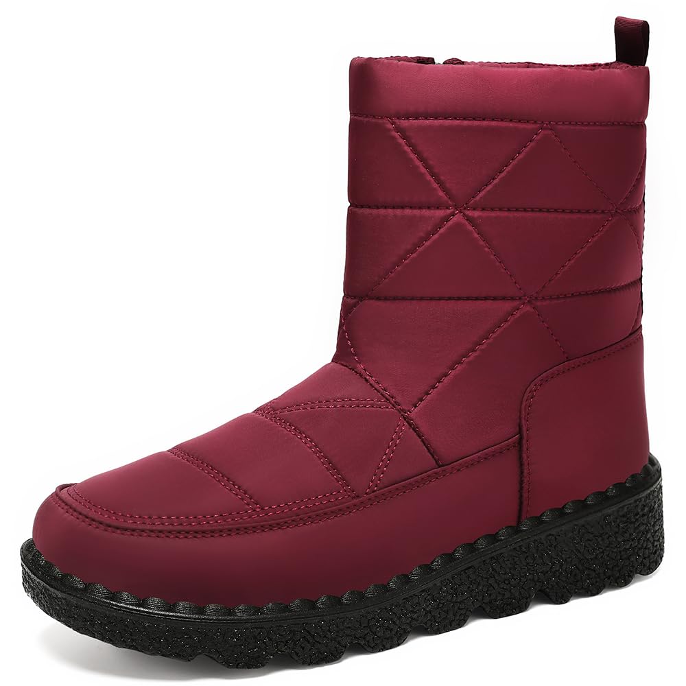 Damskie buty śniegowe, buty zimowe, z podszewką, antypoślizgowe, z ciepłą podszewką, buty trekkingowe, buty outdoorowe, buty do chodzenia boso, buty wsuwane