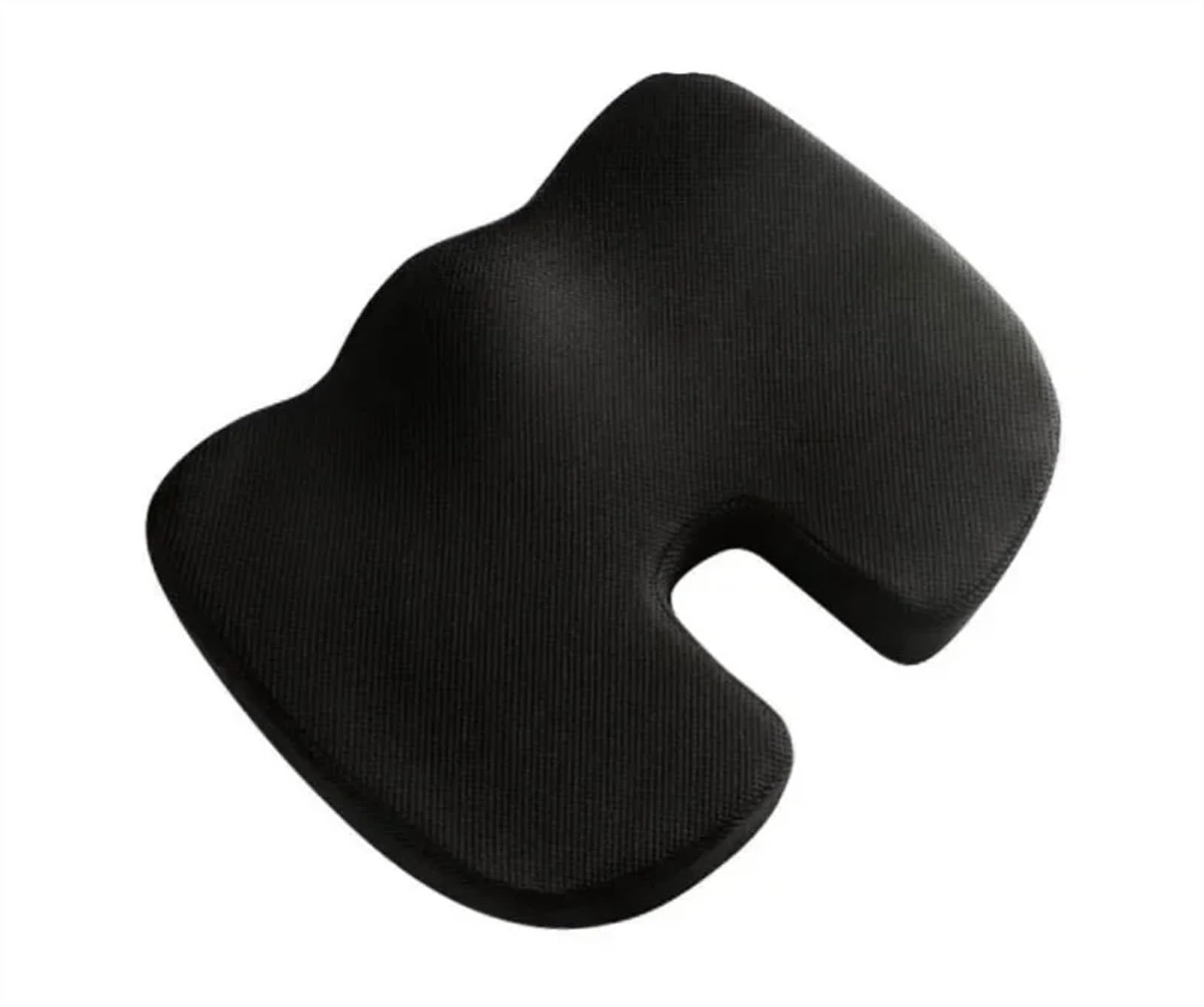 Stuhlkissen Reise Auto Rückenkissen Steißbein Orthopädische Memory Foam Massage Sitzkissen Stuhl Büro Polsterung Sitzkissen(Color:Black flannelC)