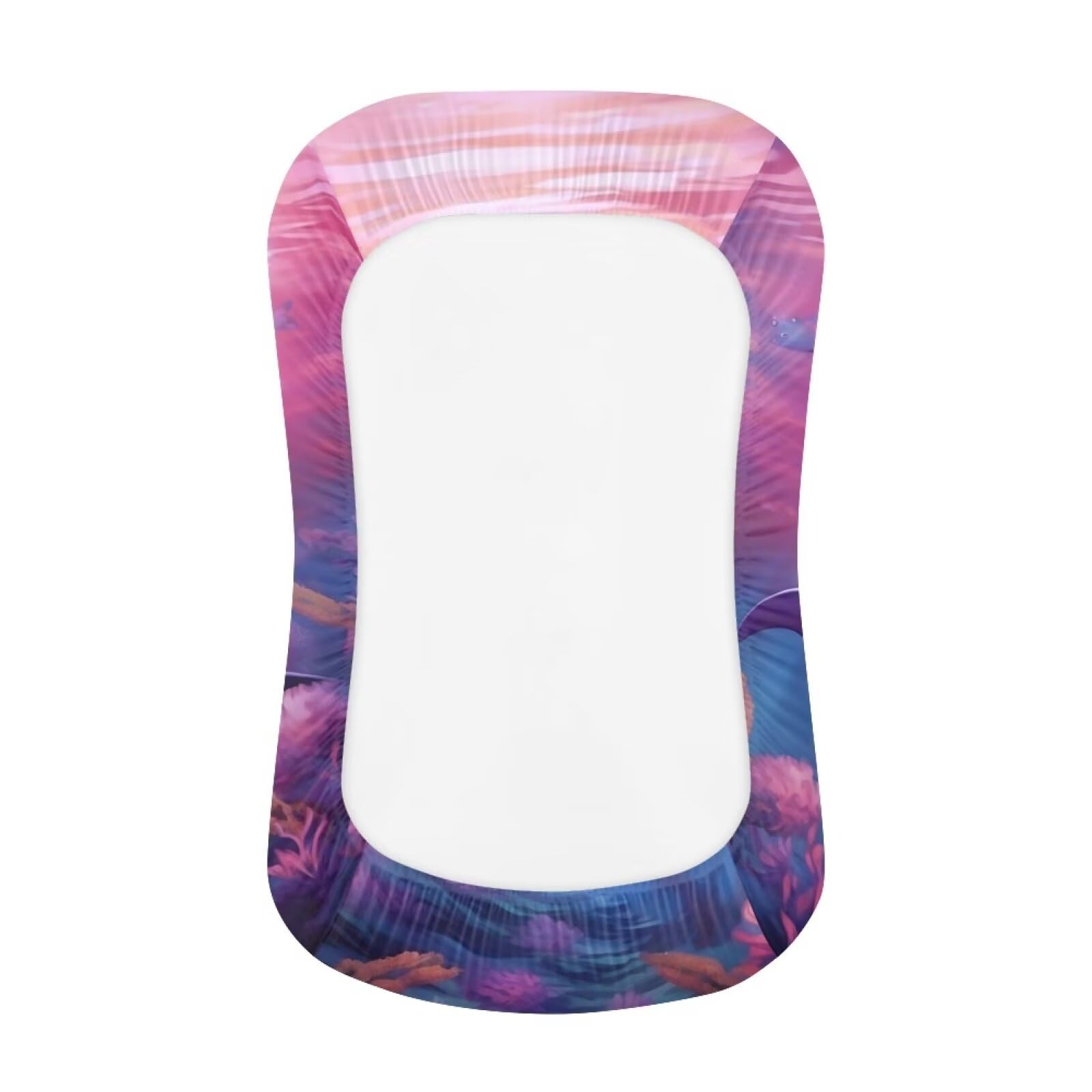 Zanxiantu Dolphins Snuggle Me Lounger for Baby Lounger Bed Sleeping Baby Nest Snuggle Me Cover Infant Lounger Pillow Purple