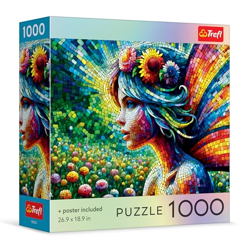 Trefl - Boîte carrée - Puzzle de 1 000 pièces - 68,6 x 48,3 cm - Imprimé - Puzzle créatif amusant - Classique - Pour adultes et enfants à partir de 12 ans