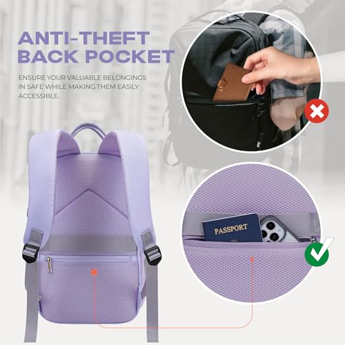 VMIKIV per Zaino Ryanair 40x30x20 Zaino da Viaggio Aereo Bagaglio a Mano per Wizz Air Borsa Donna Uomo per Vueling Aereo Zaini da Viaggio Antifurto Piccolo Borsone da Cabina per Scuola Lavoro