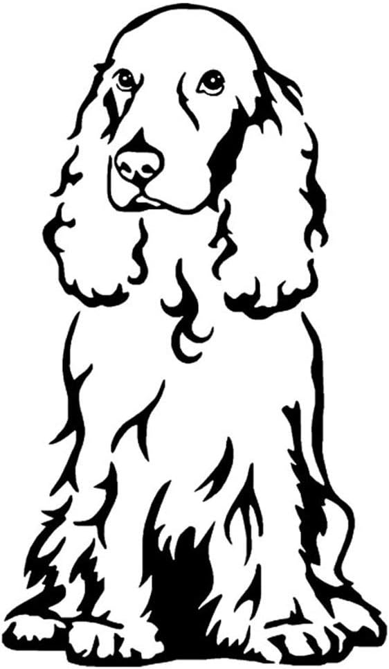 Dog Car Sticker Great Promotion! High-end Car Sticker Home Cocker Spaniel Dog Car Body Window Sticker PET Sticker Styling Truck Decoration Black