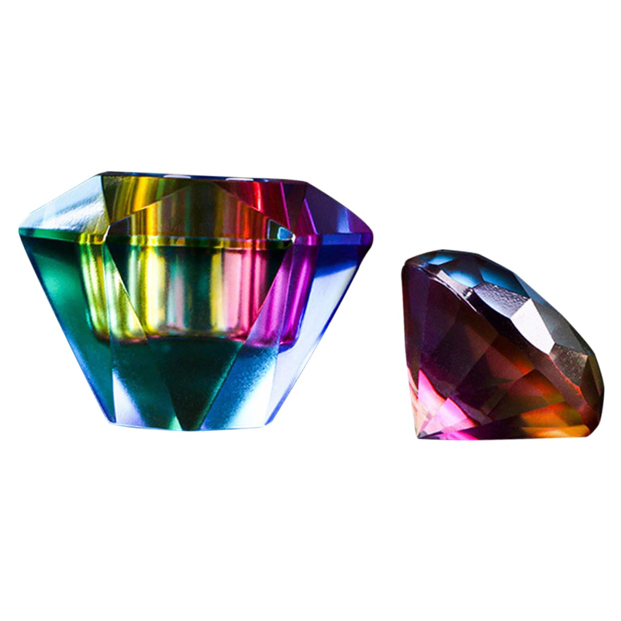 Ipetboom 5piezas Dappen Dish De Vidrio Para De Uñas Tapa Recipiente De Almacenamiento De Líquido y Polvo Para Manicura Diseño Elegante y Compacto Para Personal y Profesional
