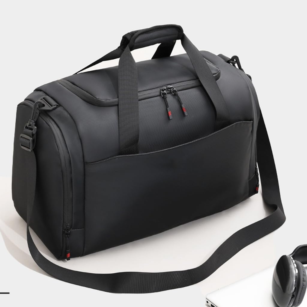 Bolsa de gimnasio de gran capacidad, bolsa de viaje de negocios, bolsa de fitness resistente al agua, Verde militar, 30x46.5x22.5cm, Moderno