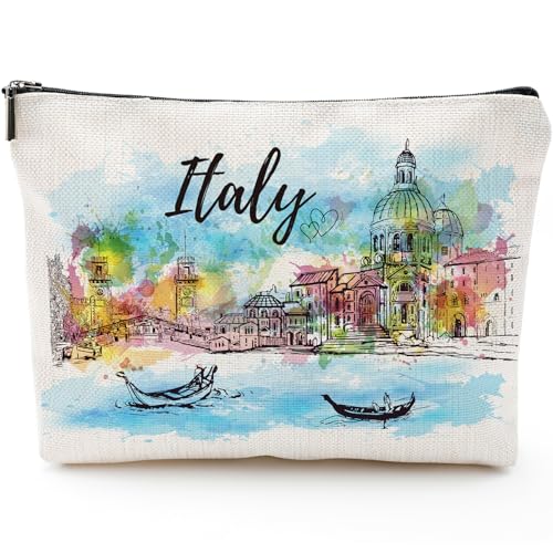 Sitsink London Travel Souvenirs Gifts - London Travel Must Haves Gifts from England, British Iconic Landmarks Big Ben Makeup Bags Pouch, Small Cosmetic Bag London Gifts for Friends Birthday Christmas