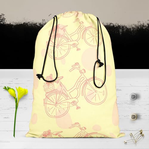 Image of ArtzFolio Bicycle Trend | Reusable Sack Bag | Bag for Gym, Storage, Vegetable & Travel