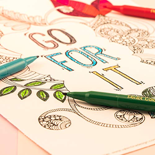 Image of Pentel Arts Color Pen, Emerald Green, Box of 12 (S360-134)