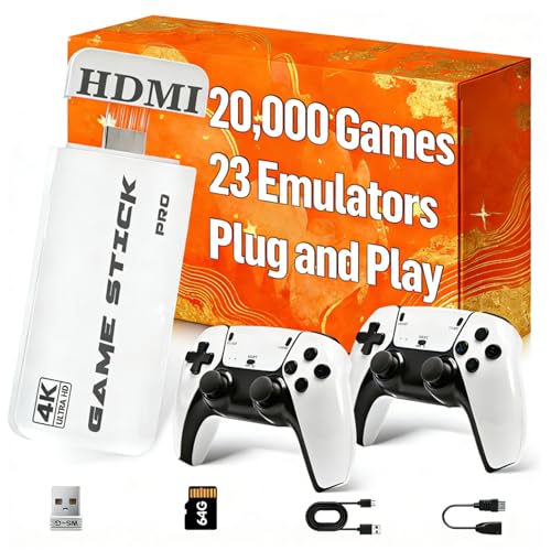 Retro Gaming Console Stick with 20,000+ Built in Games, 4K ...