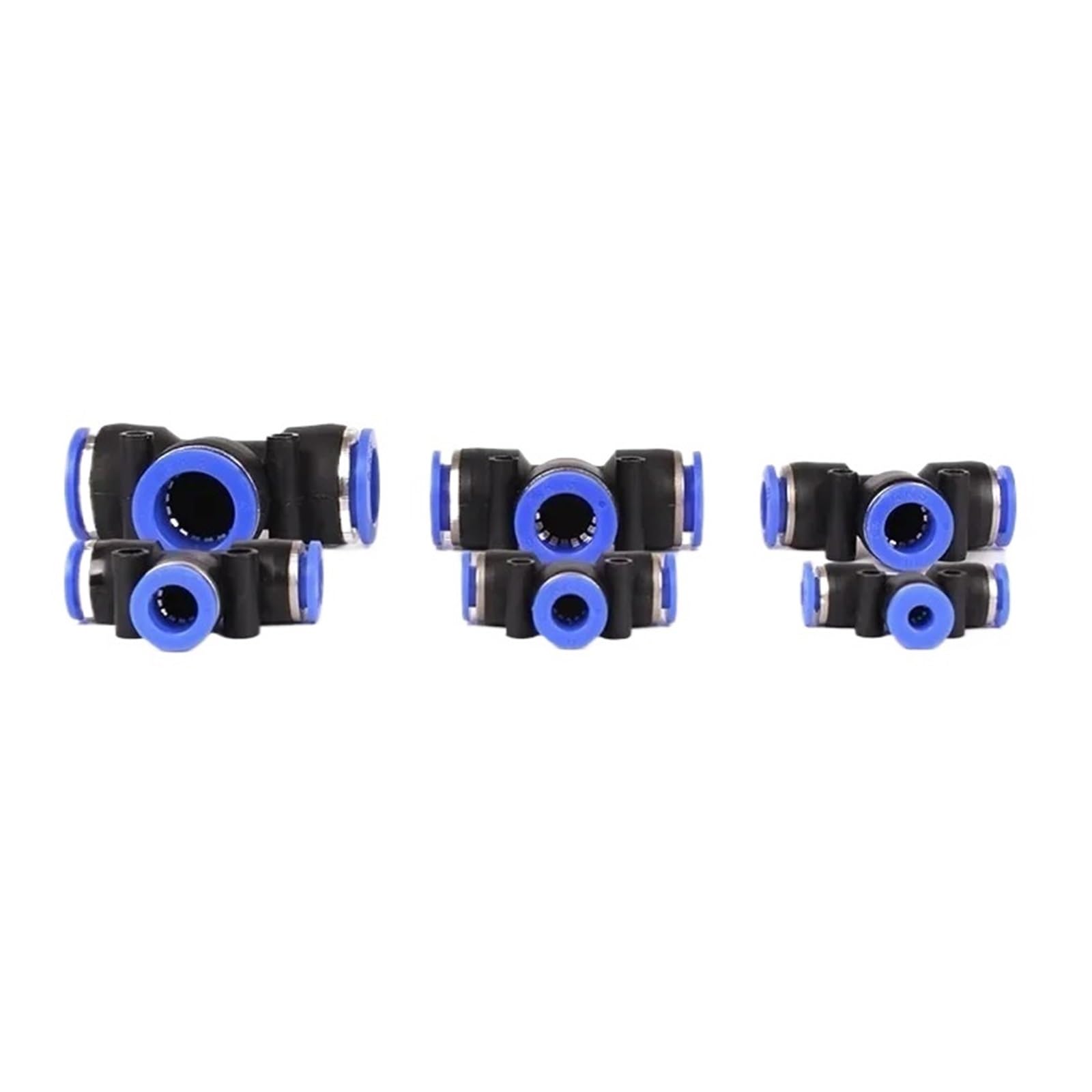 Conector Neumático De PE, Conexión Rápida, Reductor En T, Tubo De Plástico En Forma De T, Manguera De Agua De 4 Mm, 6 Mm, 8 Mm, 10 Mm Y 12 Mm(PE-10,200Pcs)