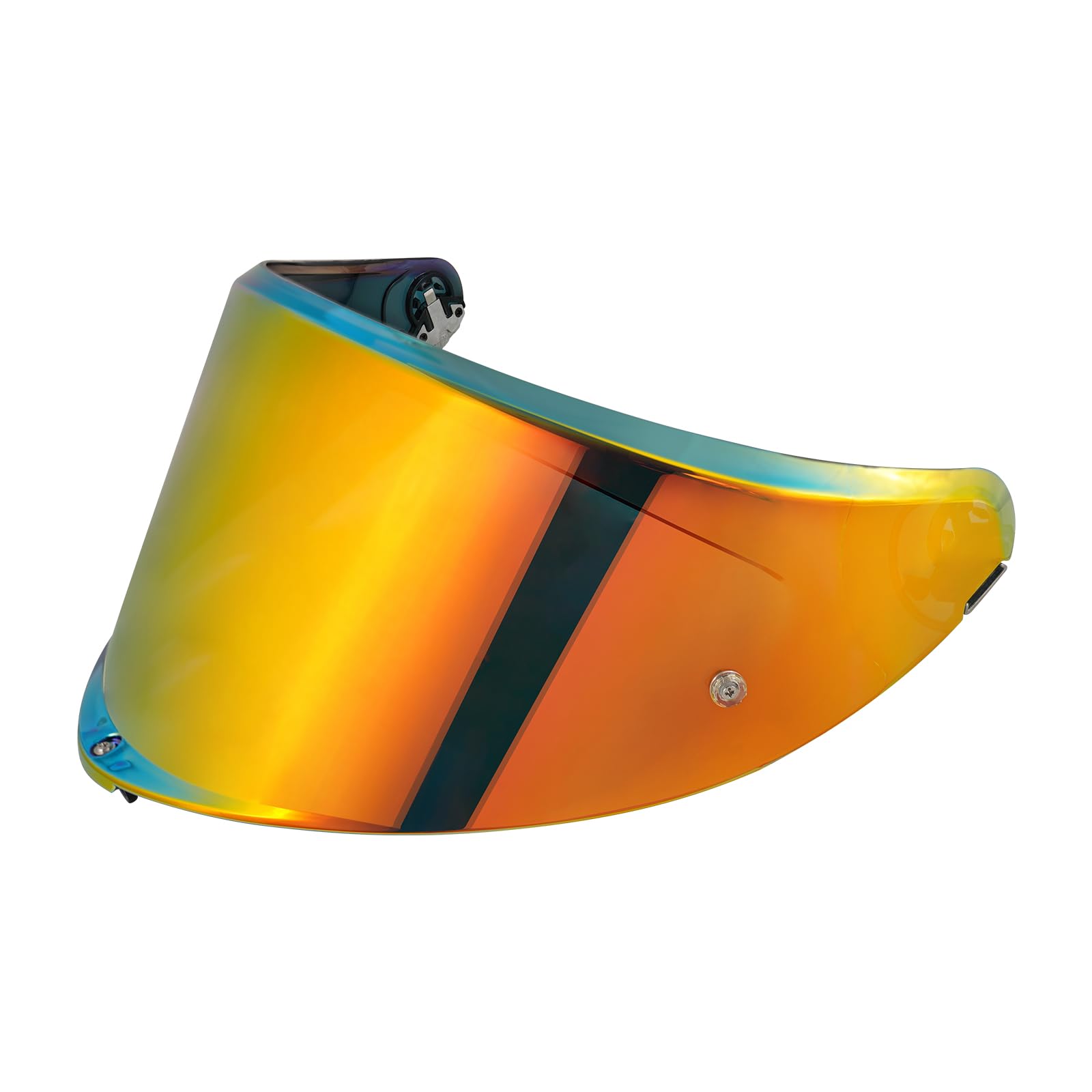 Motorradhelm Visier,Motorrad Windschutzscheibe Helm Visier für K6/K6s,Helm Visier mit Anti-Beschlag-Nagelbefestigung,Helmlinsenvisier Motorradhelm Zube（Chrom Rot）