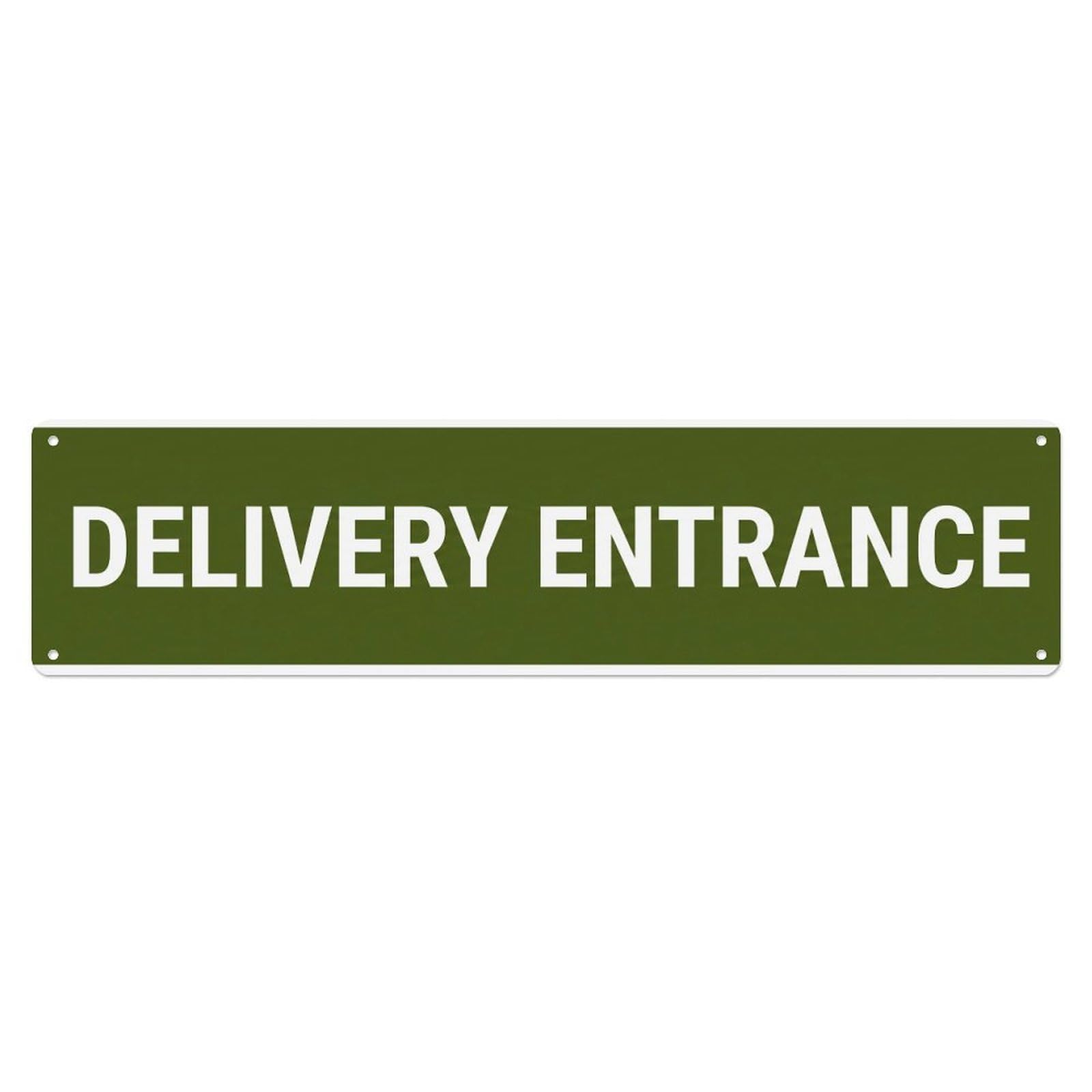 Delivery Entrance Rear Access Metal Tin Sign