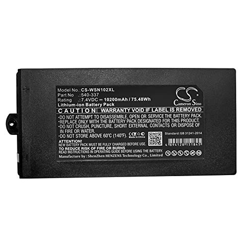 TECHTEK Batteria 10200mAh compatibile con [Owon] B-8000, HC-PDS, oscilloscopes HC-PDS, PDS5022, PDS602, Powers PDS Oscilloscopes sostituisce 540-337