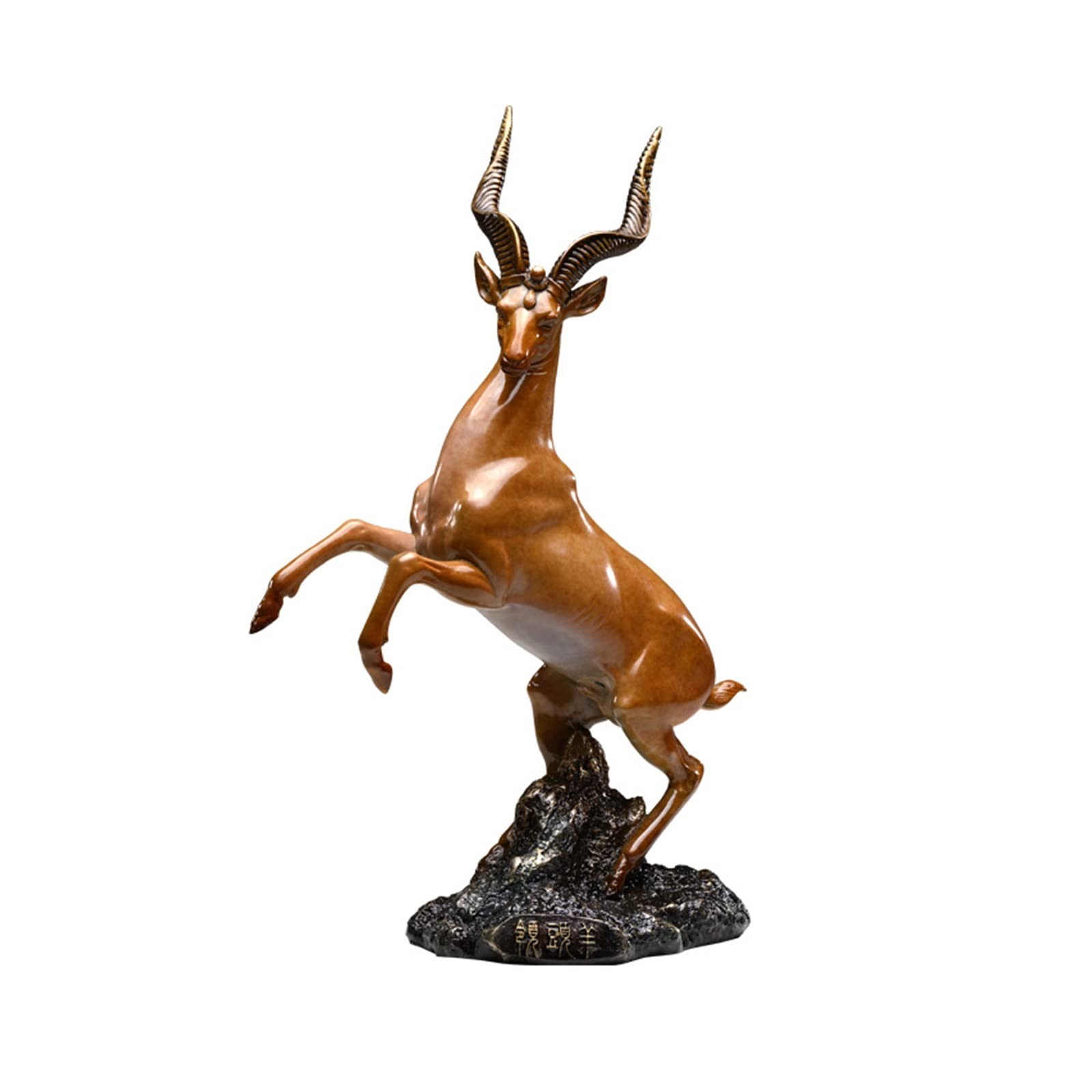 Dekoracje na biurko Zodiak czysta miedź owce ozdoby obsada miedziana rzeźba miedziane ozdoby rzemiosło biuro dekoracje domu ozdoby Akcesoria do biurka domowego(21.5 * 11.7 * 6CM)
