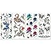 Lady Up Temporary Tattoos Stickers 20 Sheets Body Art Flowers, Roses, Butterflies Tattoo for Women, Mixed Style and Multi-Colored Waterproof 90×190mm