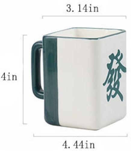 Miniatura 3 de LmlJoo Mahjong - Taza de café 135fl oz regalos de Mahjong para mujeres y hombres regalos divertidos para los amantes de Mahjong azul