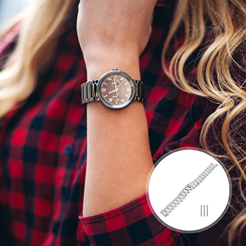 VILLCASE Compatível para Galaxy Relógio de Prata 3 Faixa De Relógio de Metal Relógio Pulseira de Tir