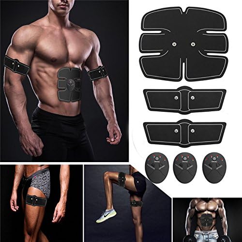 Abdominal Muscle Toner with LCD Display, USB Rechargeable Abdominal ...