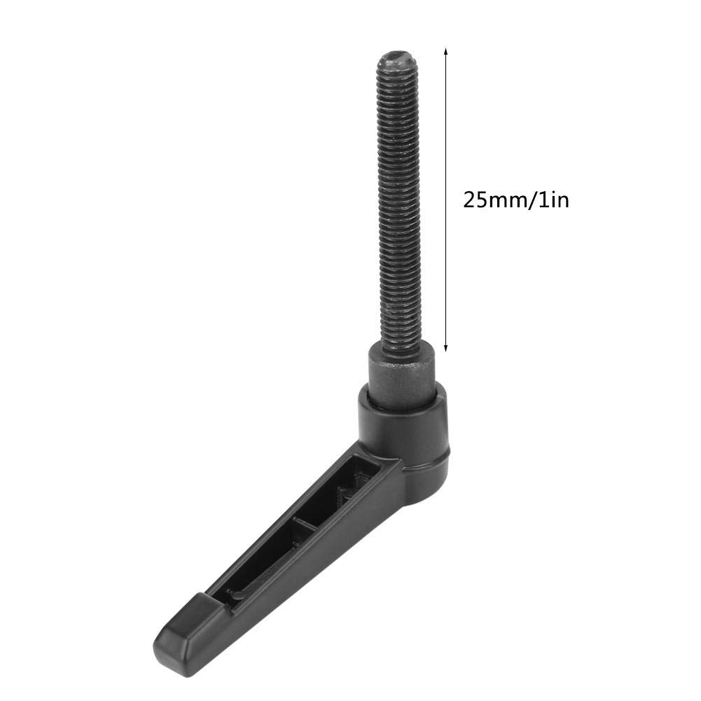 4Pezzi Maniglia Leva Serraggio Regolabile In Acciaio Inossidabile M6 Nero 25mm Per Macchine