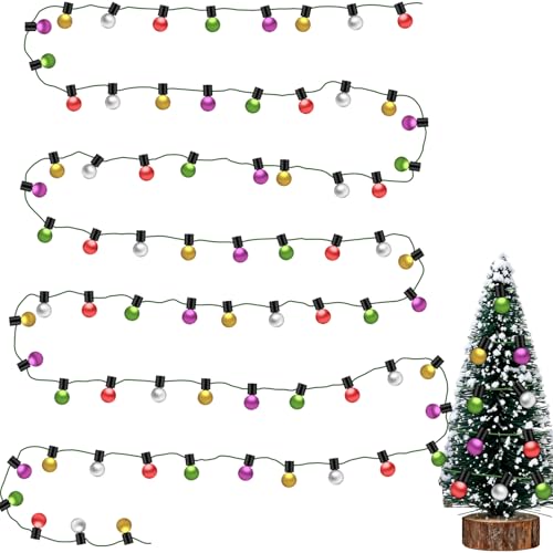 Puppenhaus Zubehör, 2M Wichtel Lichterkette Miniatur, Weihnachten...