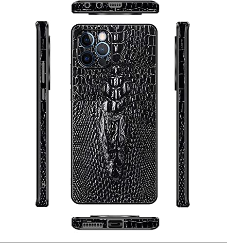 Coque iPhone 12 Pro Max cuir relief crocodile antichoc rigide 6.7