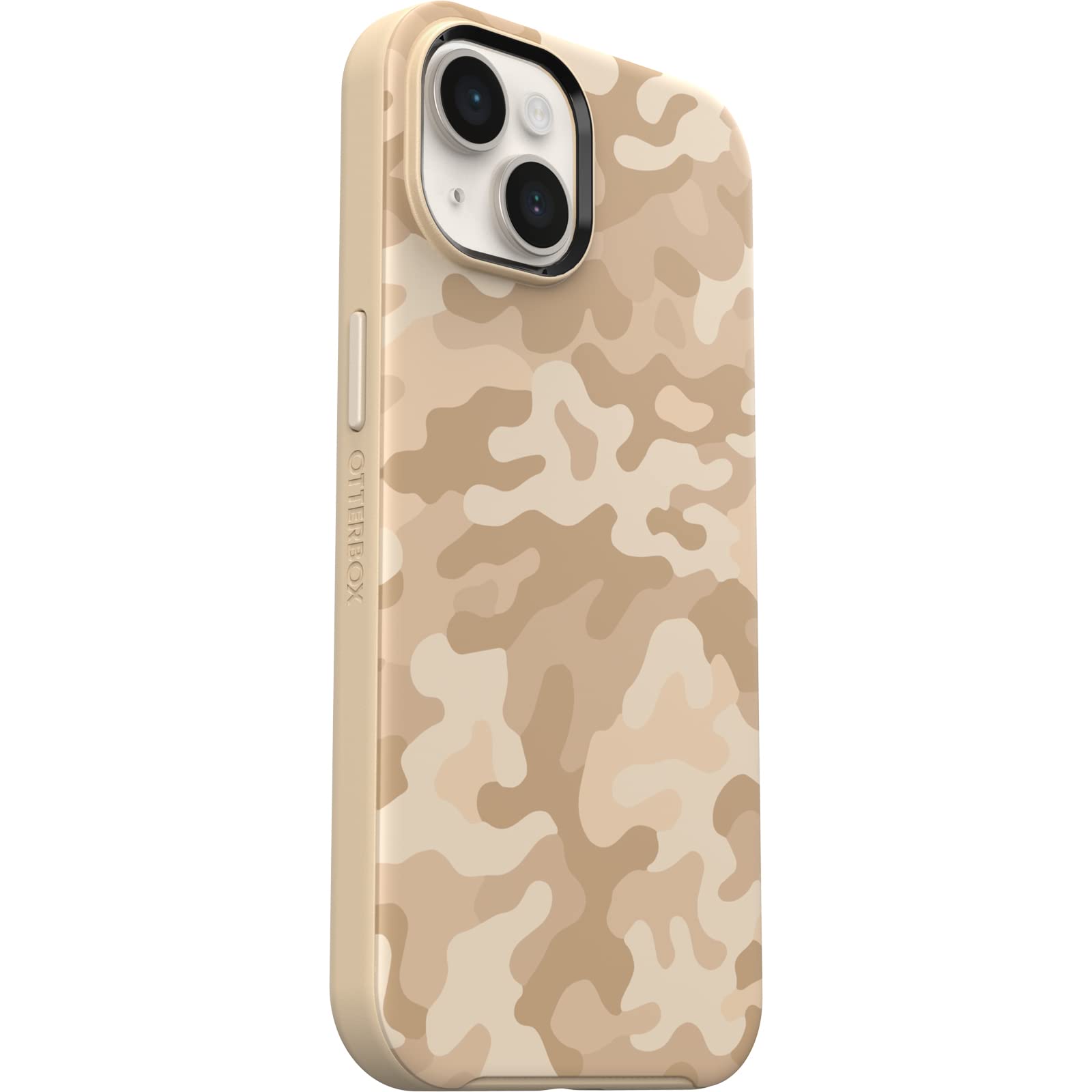 OtterBox Cover per iPhone 14/iPhone 13, Symmetry+ con MagSafe, resistente a shock e cadute fino a 2 metri, sottile, testata 3x vs le norme MIL-STD 810G, SAND STORM CAMO