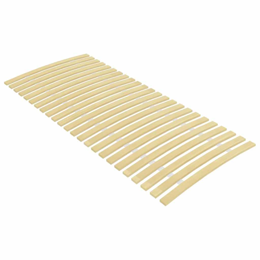 Rete A Doghe In Legno Di Pioppo 90x200 Cm, 24 Doghe Elastiche, Pieghevole, Per Letti A Castello E Divani