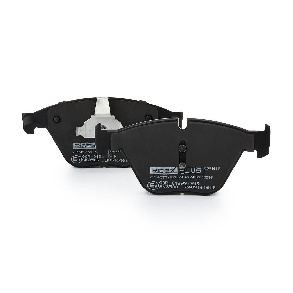 RIDEX PLUS 402B0553P Set d'assale Kit pastiglie freni Anteriore con clip pistone Compatibilità con BMW 5 Sedan F10