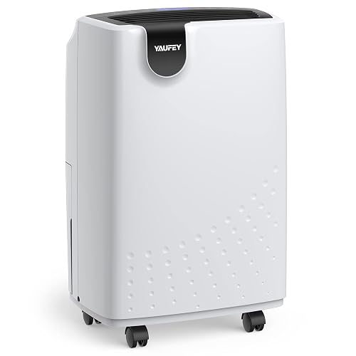 Yaufey 31 Pint Dehumidifier for Basement with Drain Hose