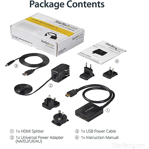 Répartiteur HDMI 4K StarTech pour connecter deux écrans sur une seule prise - 6