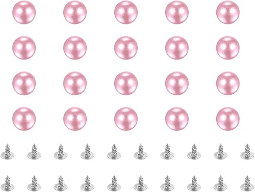 Miniatura 1 de uxcell Kit de remaches de perlas, remaches de perlas de 0.315 pulgadas sin agujero, botones de remaches de perlas de imitación para rellenar